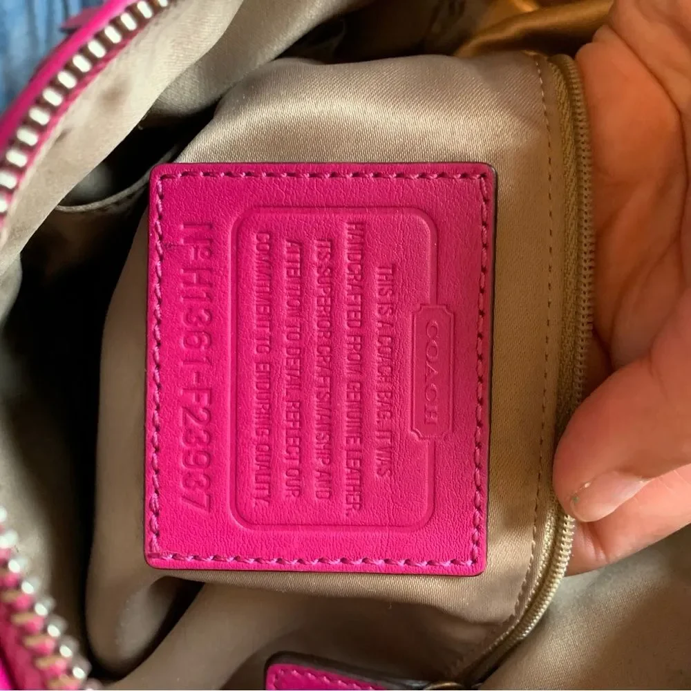 COACH Fuchsia Pink Shoulder Bag Purse